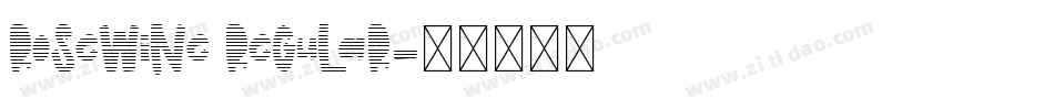 RoseWine Regular字体转换